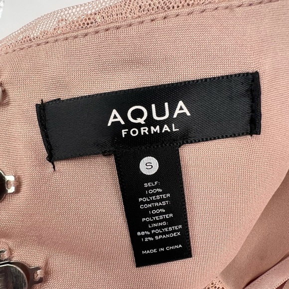 NWT Aqua Sequined Halter Evening Dress - Picture 14 of 14